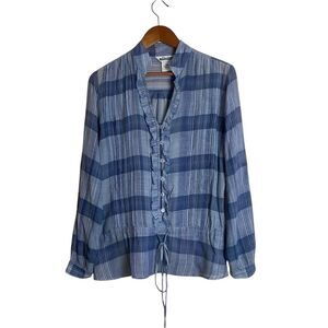 Midtown 100% cotton lightweight‎ blouse. Size medium